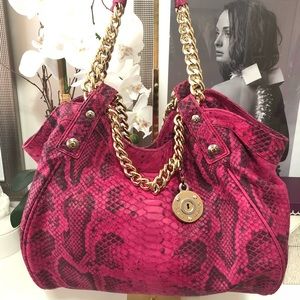 Henri Bendel Pink Animal Print Handbag